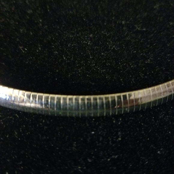 Stainless Steel Flat Omega Necklace - Picture 6 of 13